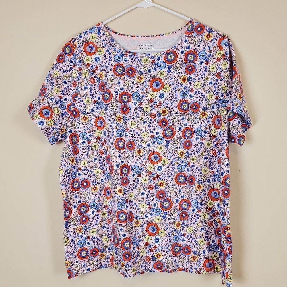 The Talbots Tee Floral Shirt Size 2X
